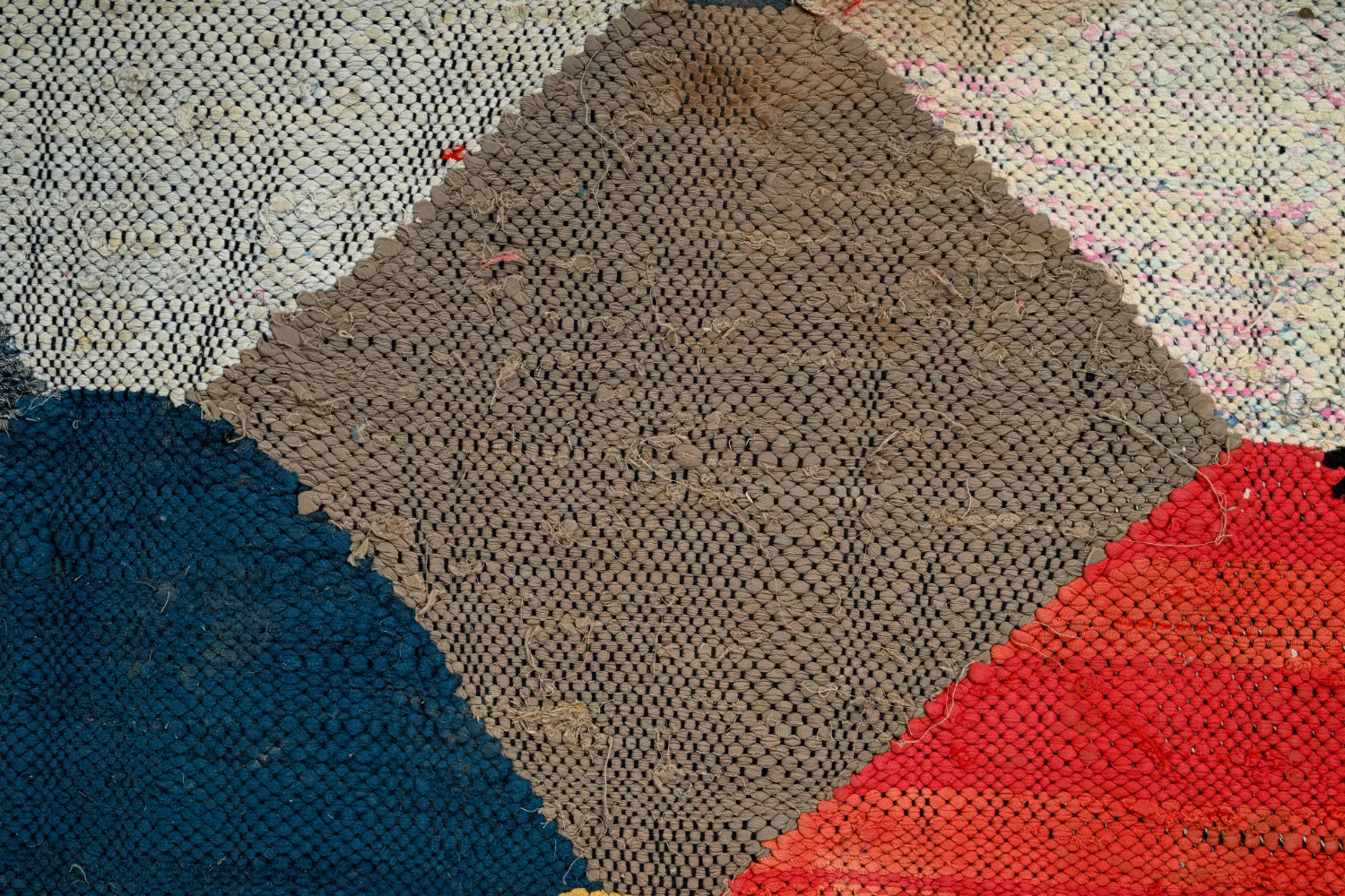 Alfombra Marroquí Bereber Boucherouite 145 x 300 cm