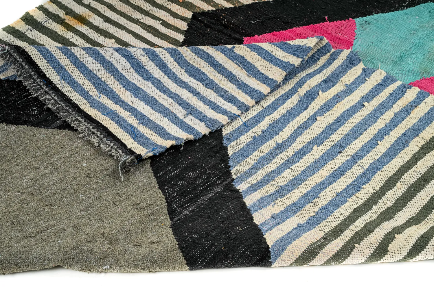 Alfombra Marroquí Bereber Boucherouite 155 x 275 cm