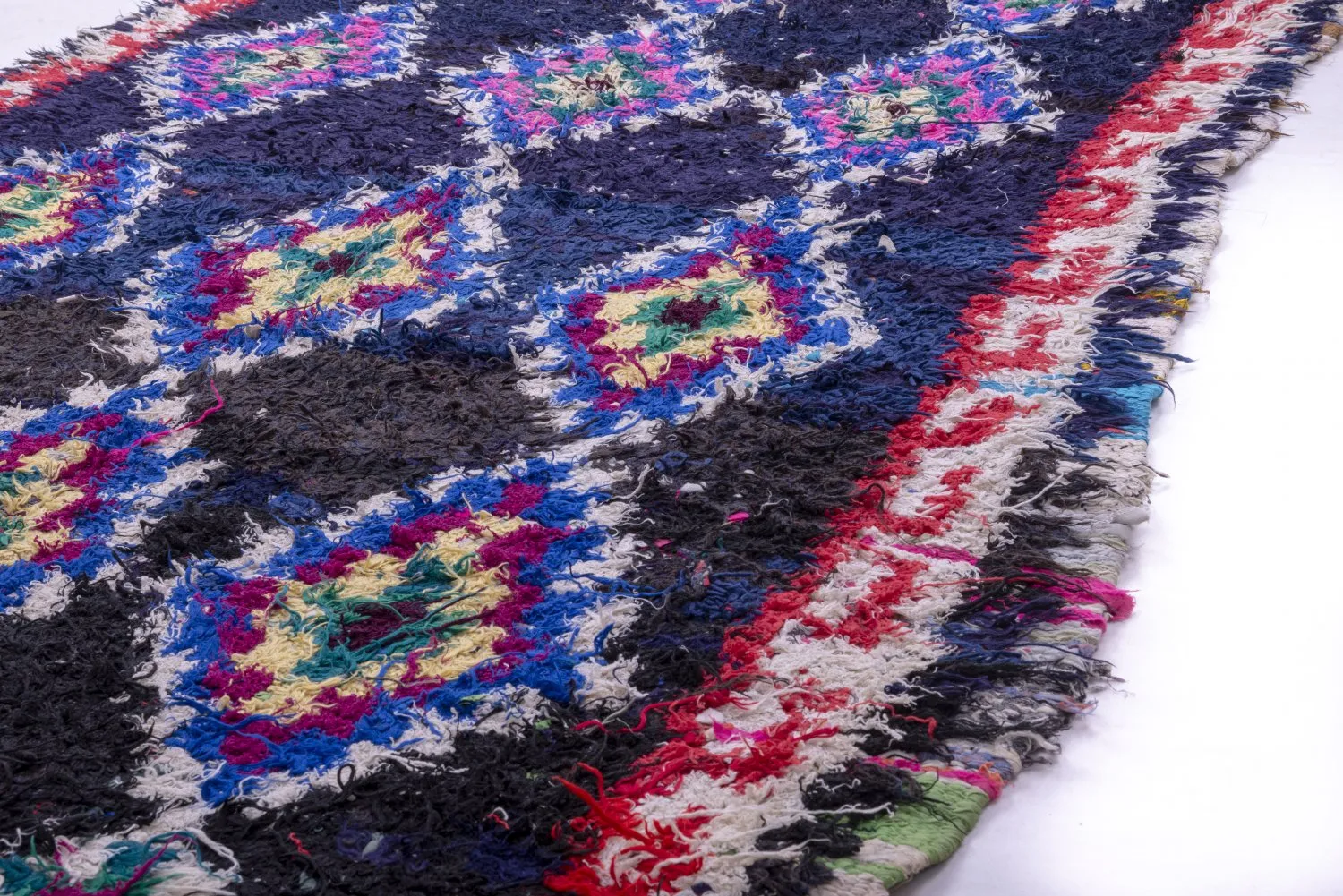 Alfombra Marroquí Bereber Boucherouite 265 x 140 cm
