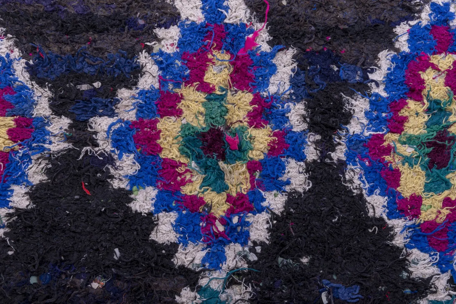 Alfombra Marroquí Bereber Boucherouite 265 x 140 cm