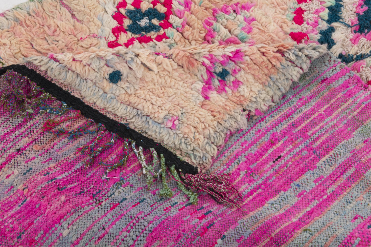 Alfombra Marroquí Bereber Boucherouite 240 x 160 cm