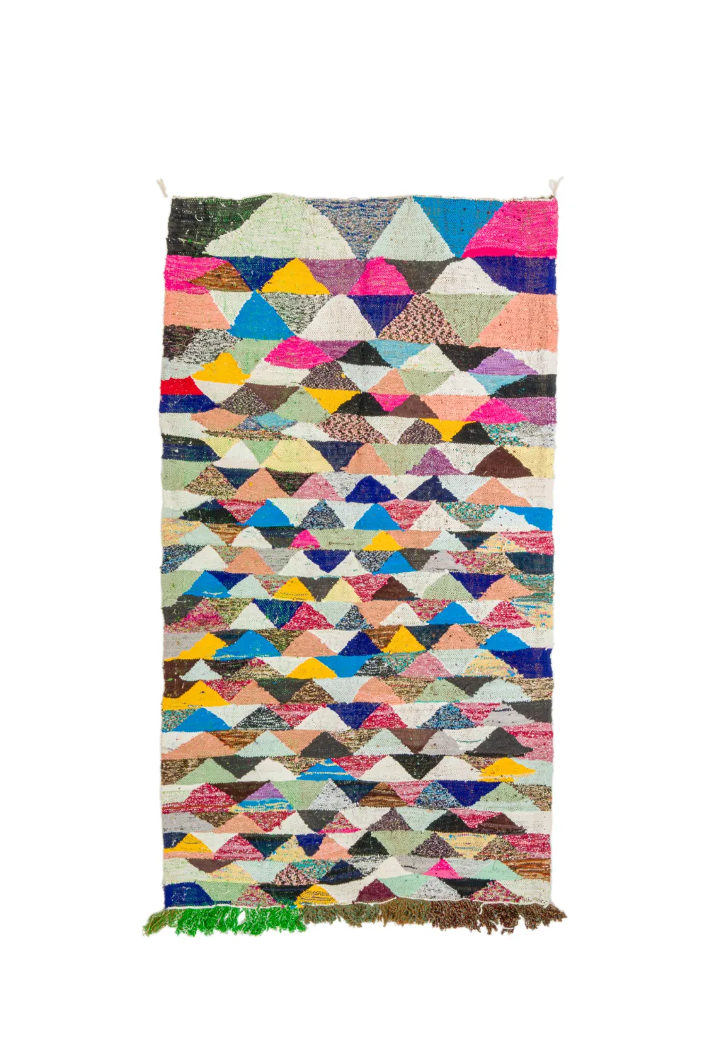 Alfombra Marroquí Bereber Boucherouite 125 x 225 cm