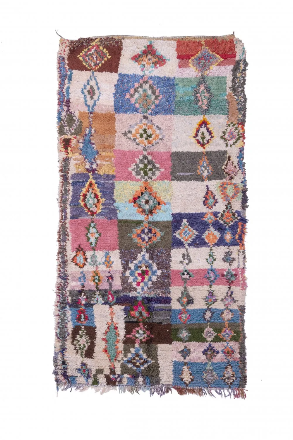 Alfombra Marroquí Bereber Boucherouite 275 x 145 cm