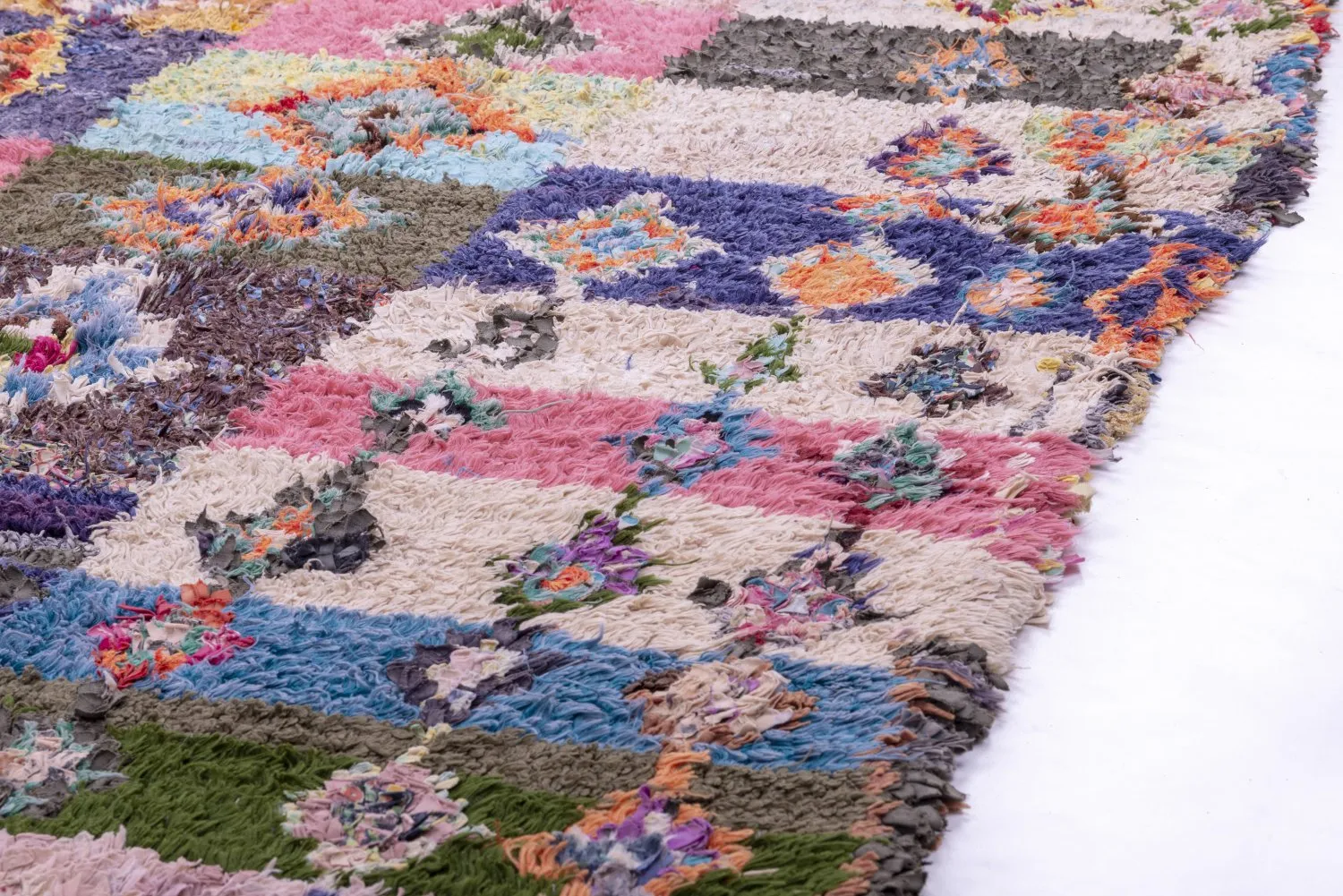 Alfombra Marroquí Bereber Boucherouite 275 x 145 cm