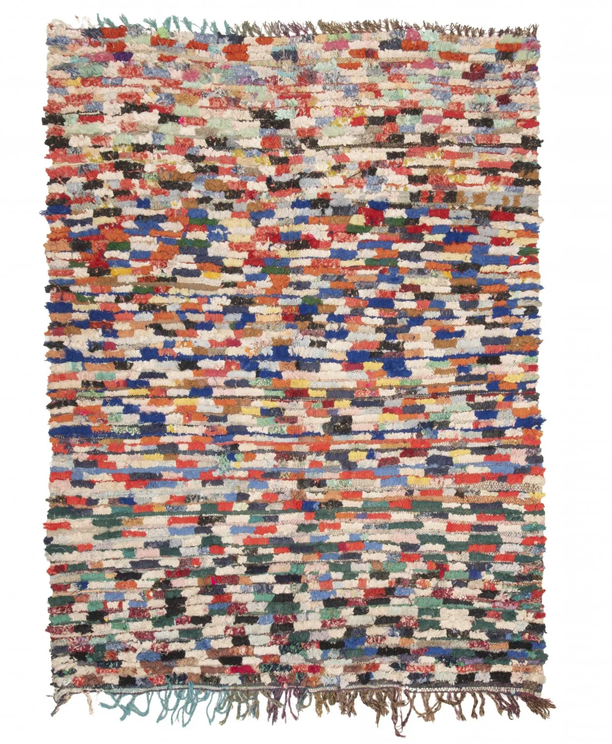 Alfombra Marroquí Bereber Boucherouite 225 x 170 cm