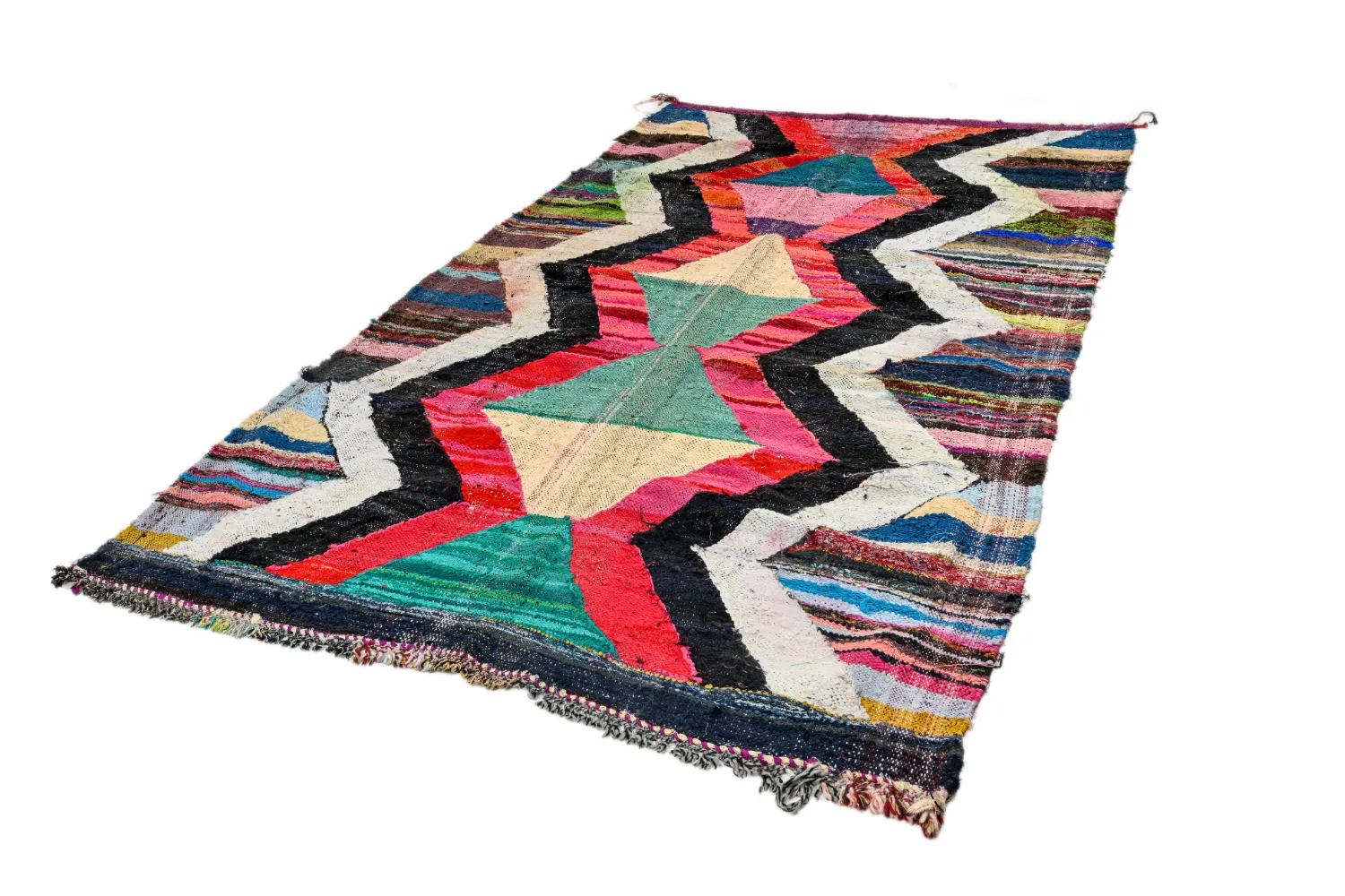 Alfombra Marroquí Bereber Boucherouite 165 x 290 cm