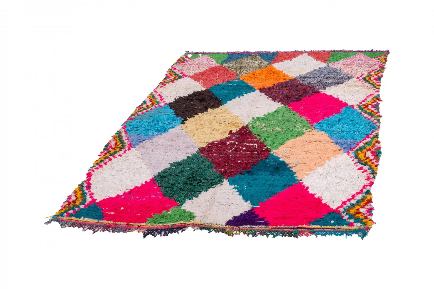 Alfombra Marroquí Bereber Boucherouite 230 x 145 cm