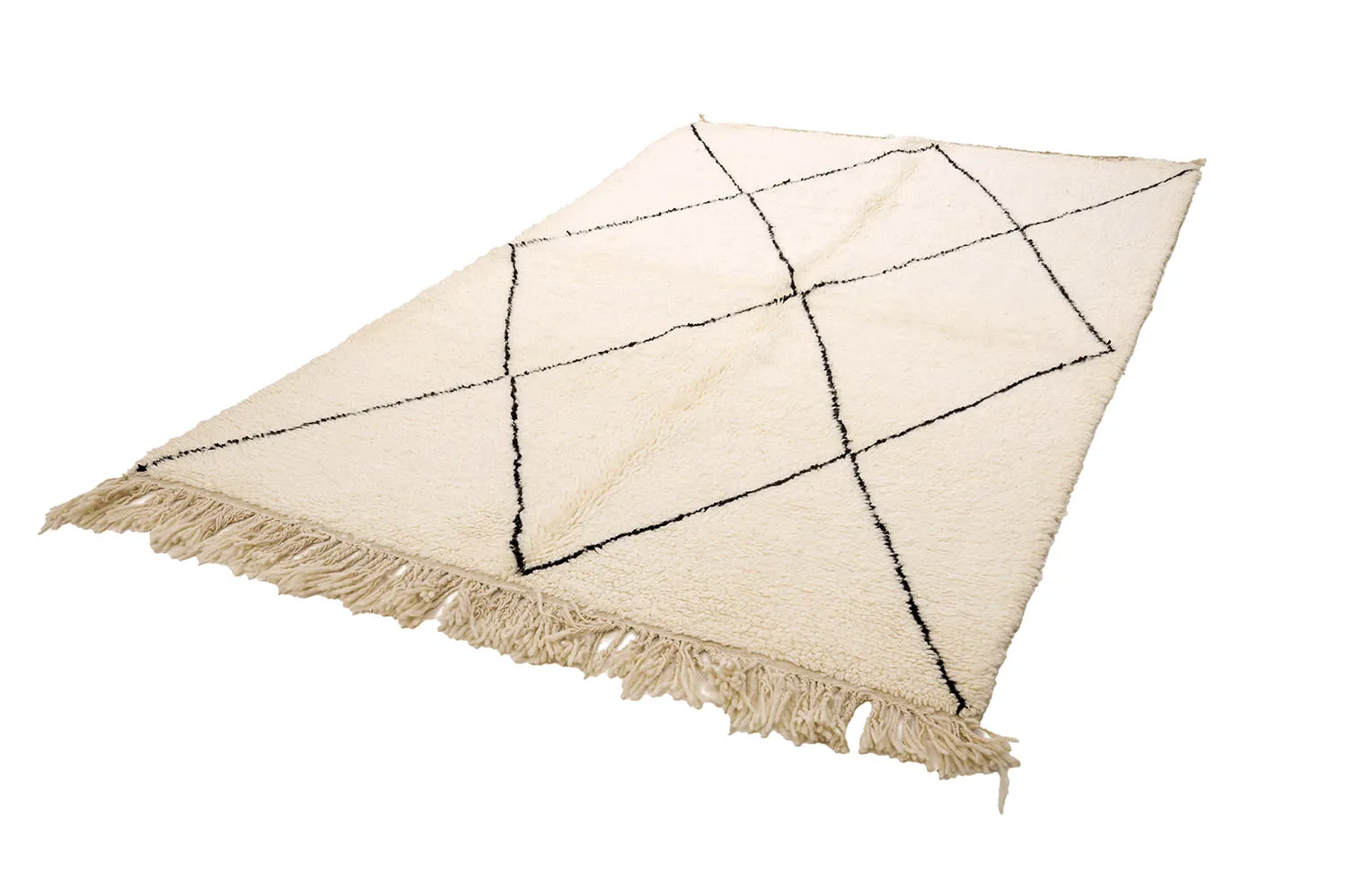 Alfombra Kilim Marroquí Bereber Beni Ourain 155 x 265 cm