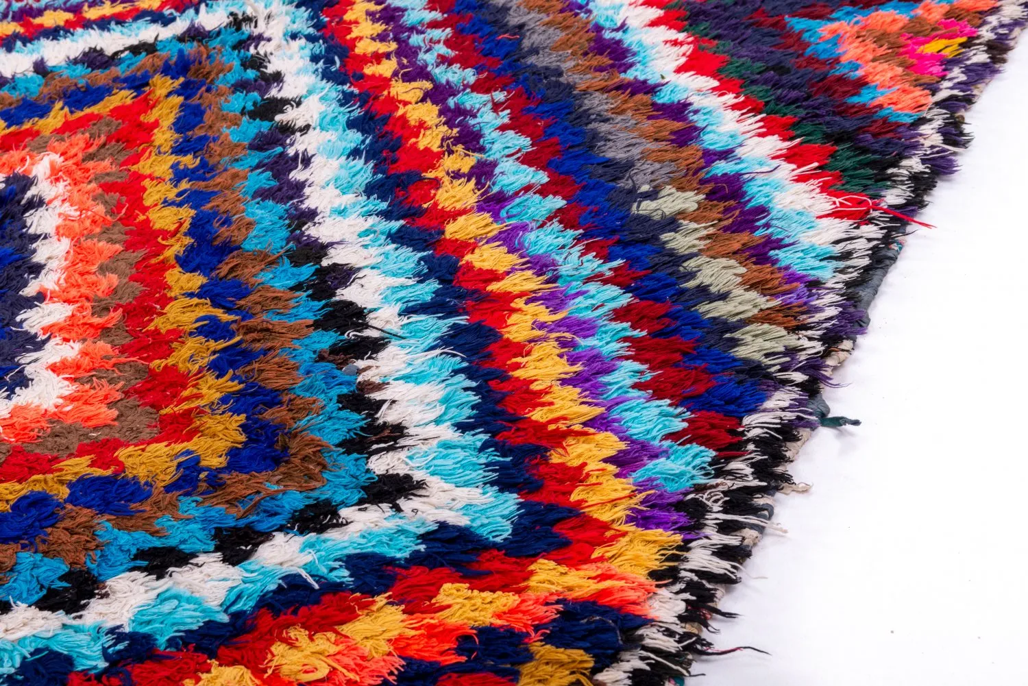 Alfombra Marroquí Bereber Boucherouite 210 x 140 cm