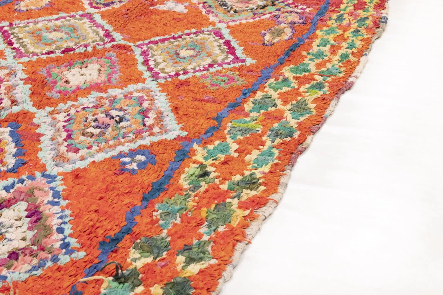 Alfombra Marroquí Bereber Boucherouite 285 x 100 cm