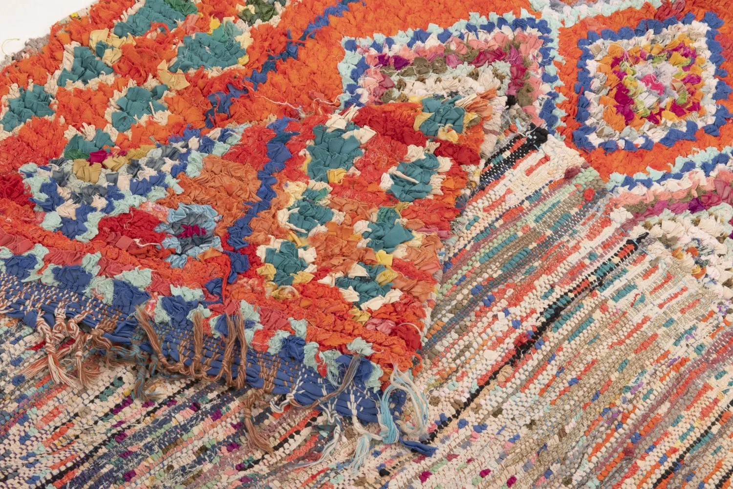 Alfombra Marroquí Bereber Boucherouite 285 x 100 cm