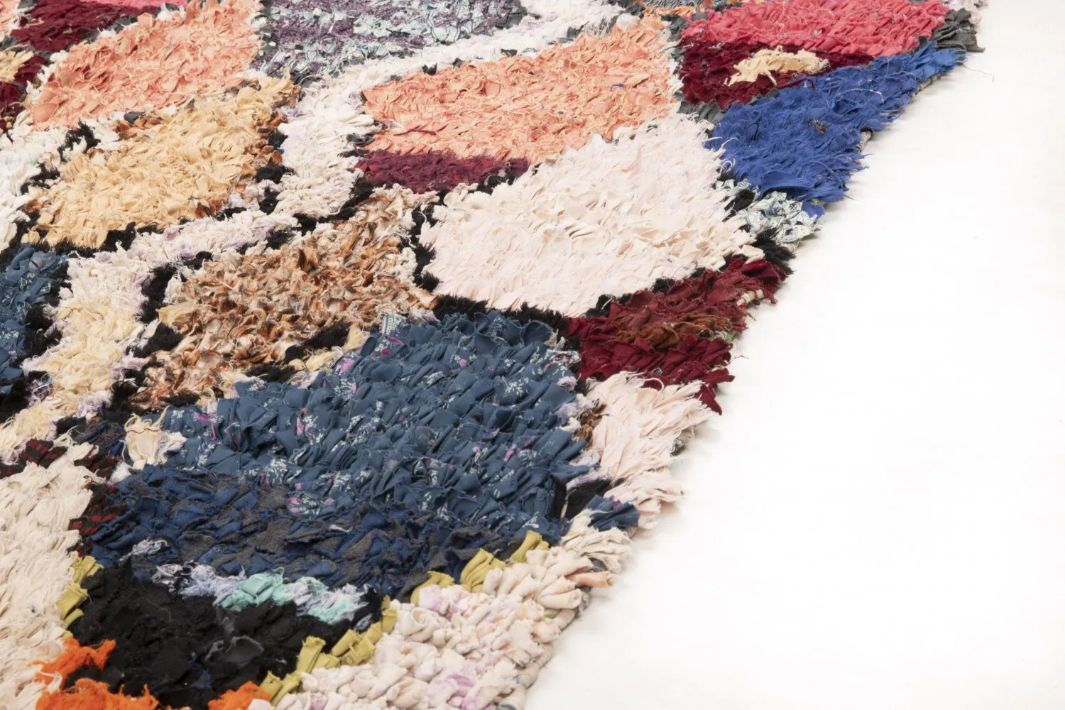 Alfombra Marroquí Bereber Boucherouite 200 x 145 cm