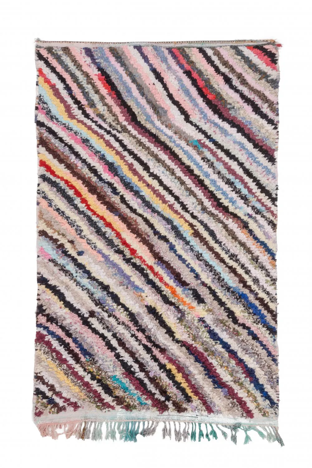 Alfombra Marroquí Bereber Boucherouite 240 x 150 cm