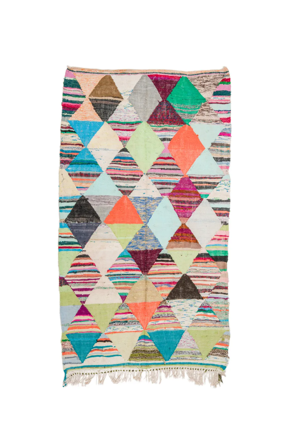 Alfombra Marroquí Bereber Boucherouite 140 x 250 cm