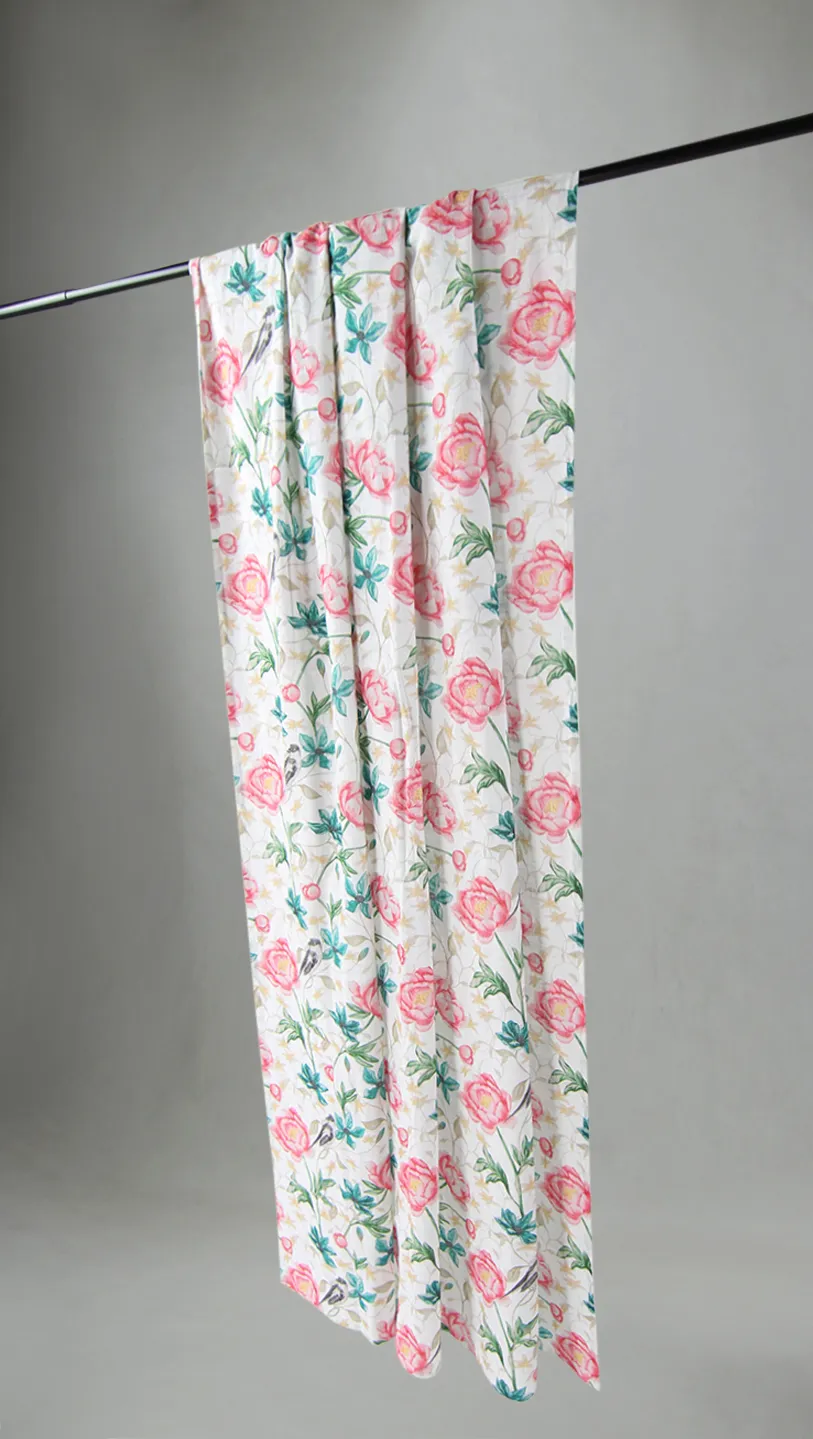 Cortinas - Cortina de algodón - Gullan (rosa)