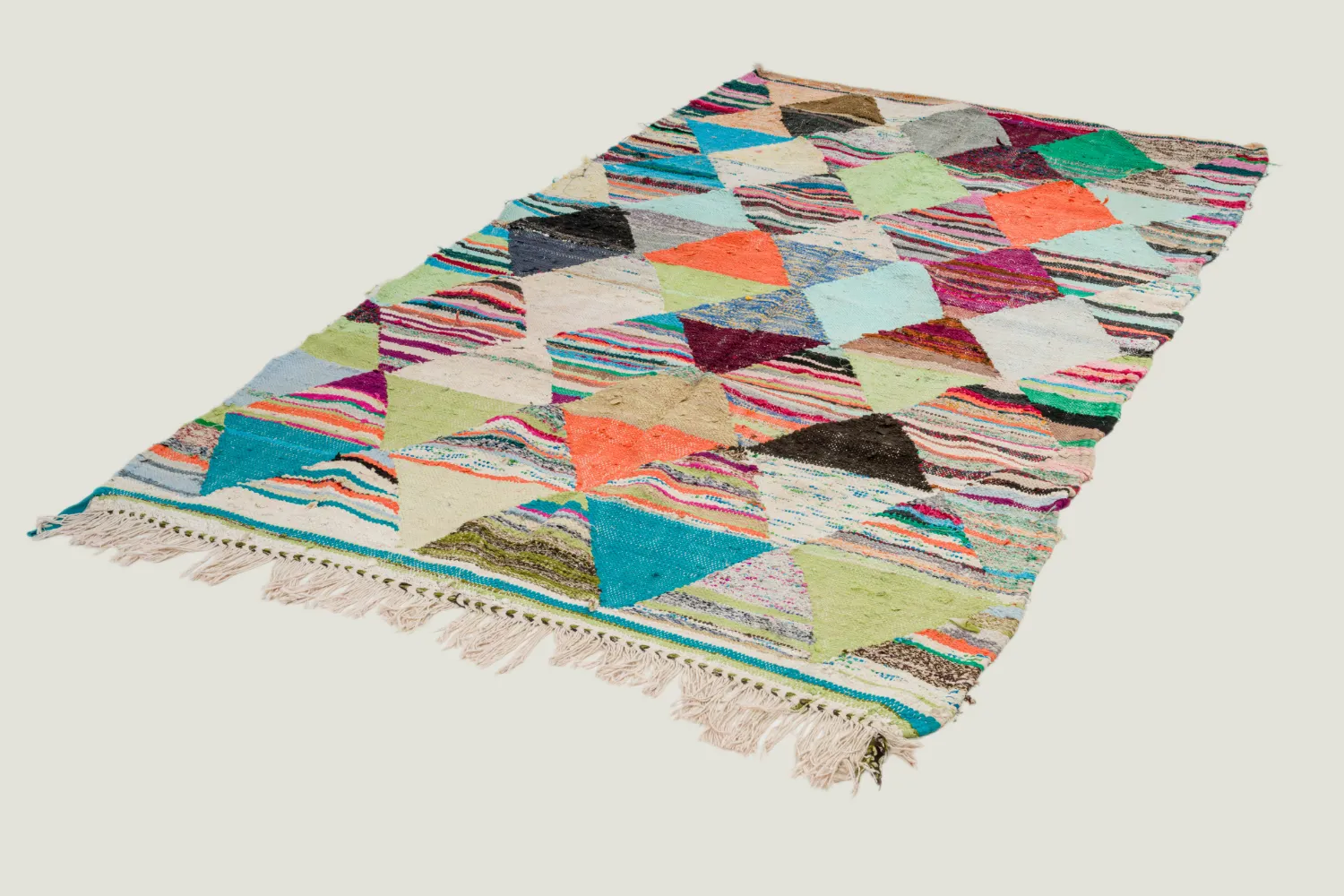 Alfombra Marroquí Bereber Boucherouite 140 x 250 cm