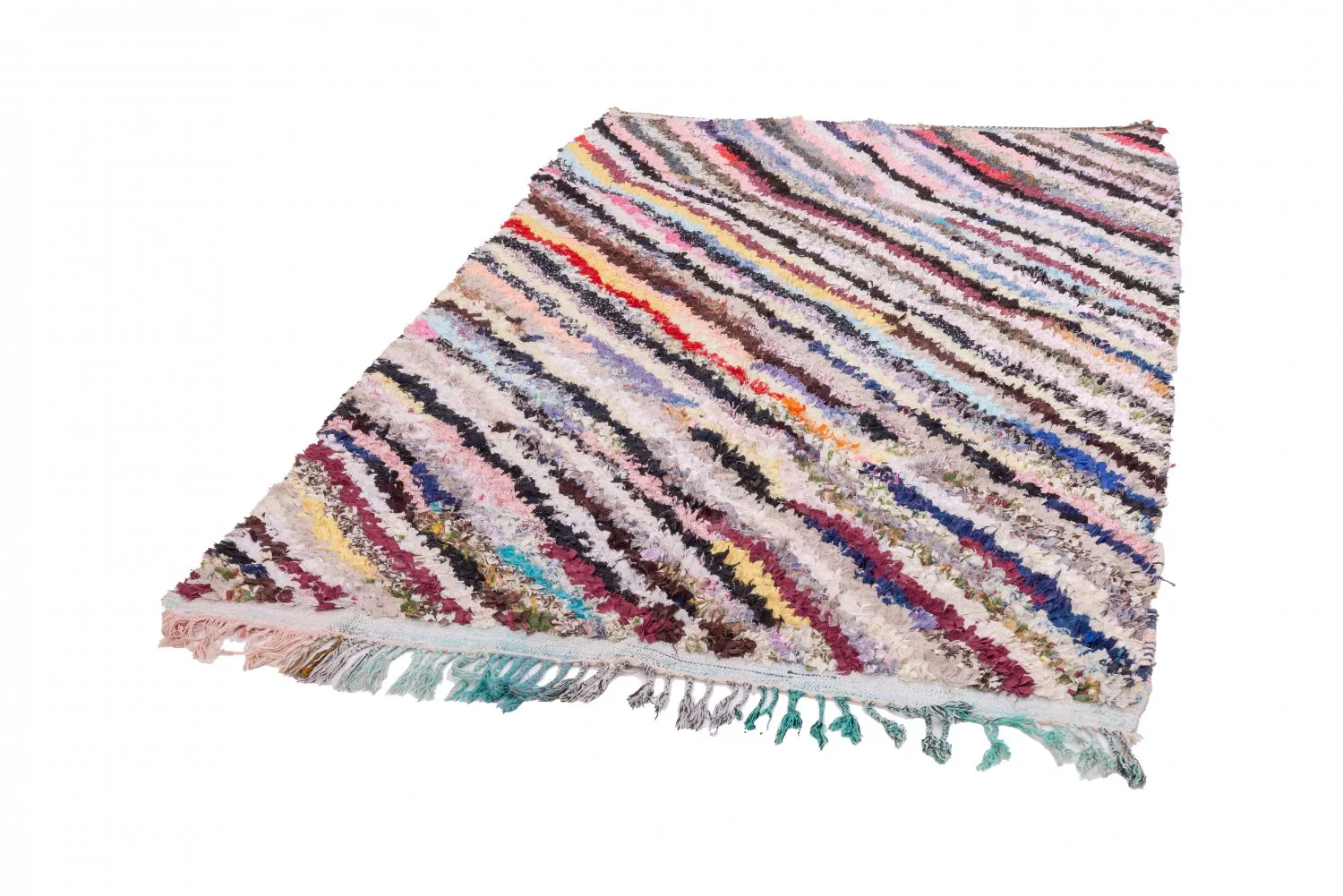 Alfombra Marroquí Bereber Boucherouite 240 x 150 cm