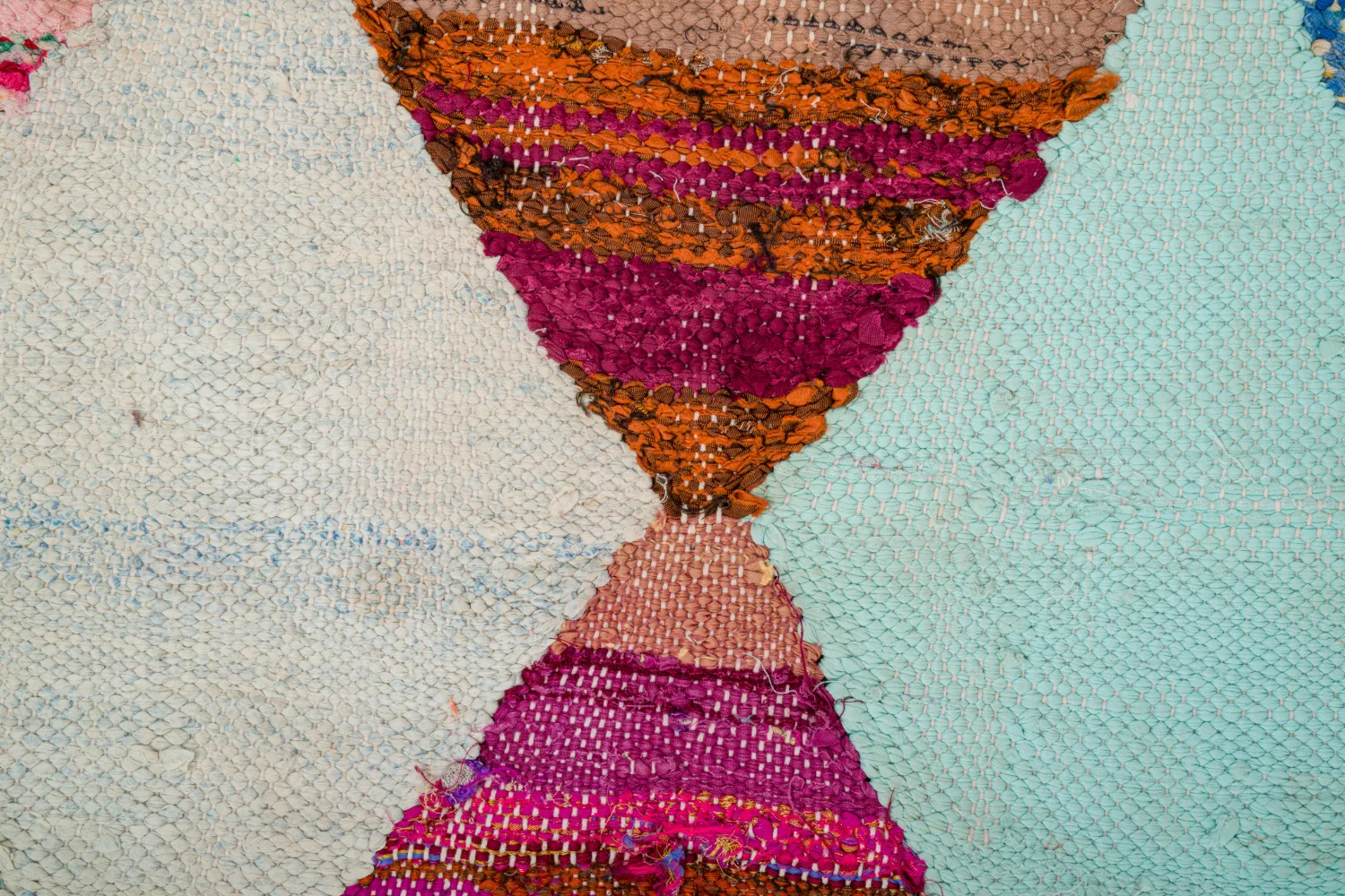 Alfombra Marroquí Bereber Boucherouite 140 x 250 cm