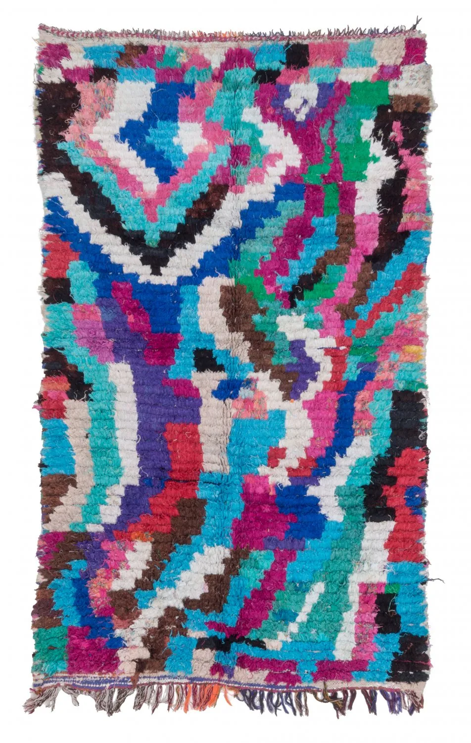 Alfombra Marroquí Bereber Boucherouite 210 x 120 cm
