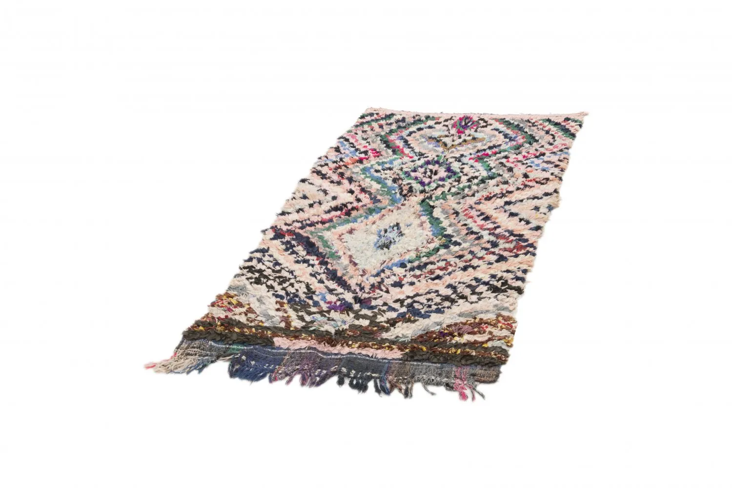 Alfombra Marroquí Bereber Boucherouite 175 x 95 cm