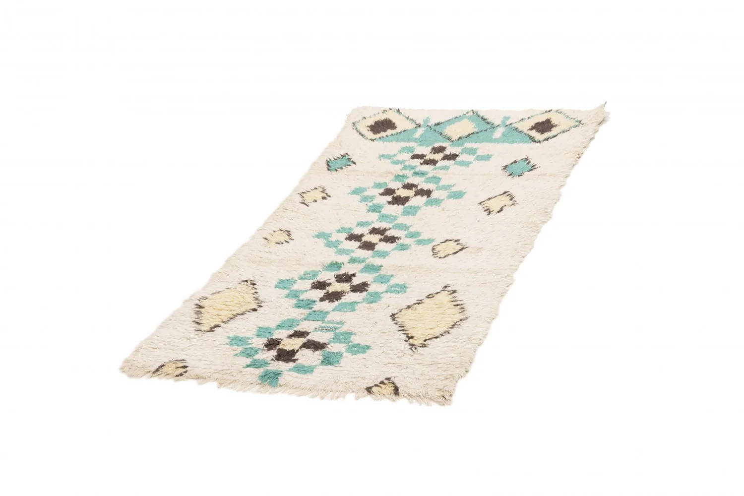 Alfombra Marroquí Bereber Boucherouite 175 x 85 cm