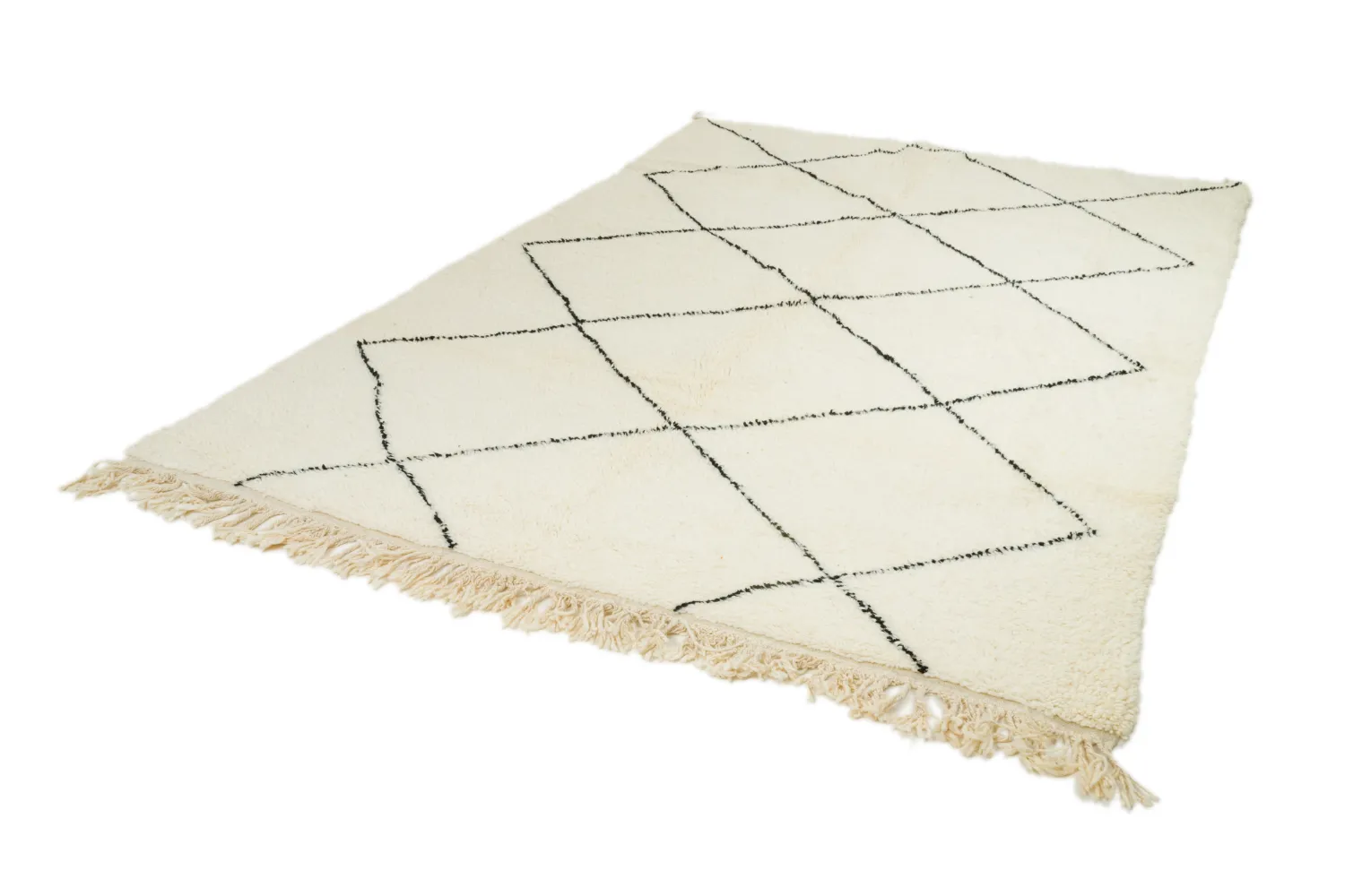 Alfombra Kilim Marroquí Bereber Beni Ourain 205 x 305 cm