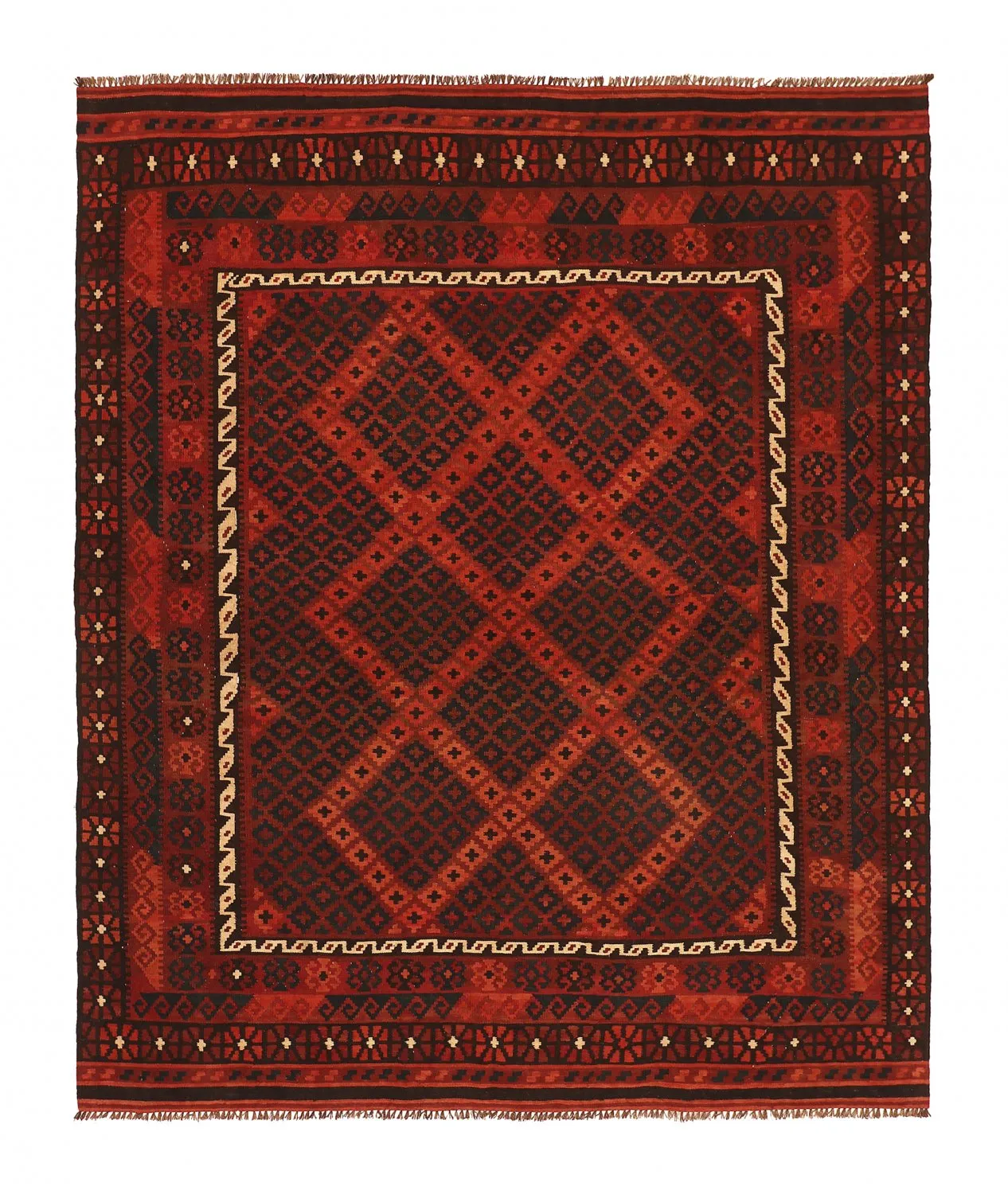Alfombra kilim oriental 261 x 222 cm
