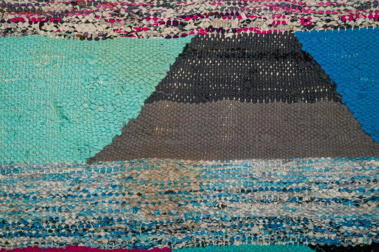 Alfombra Marroquí Bereber Boucherouite 145 x 250 cm