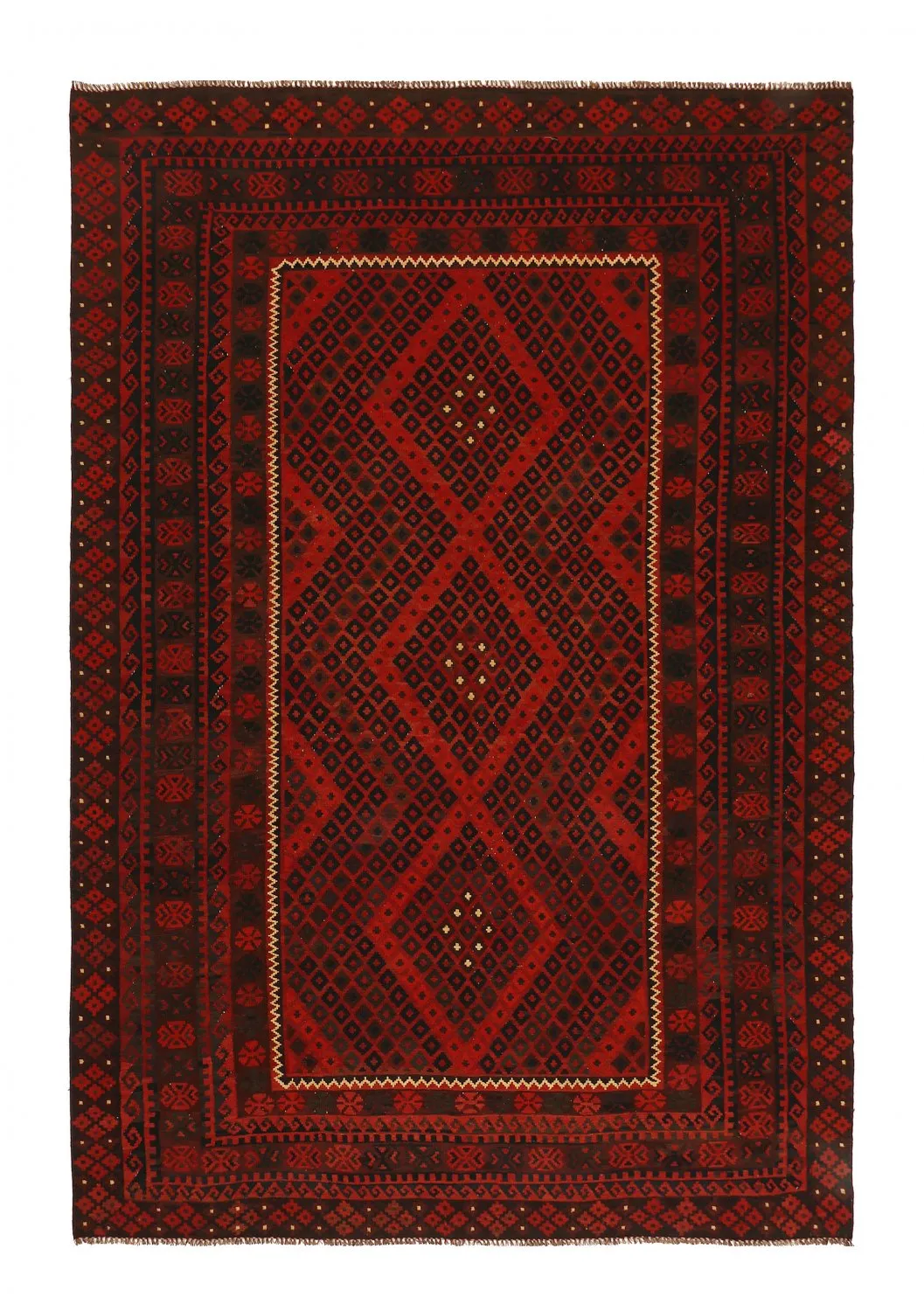 Alfombra kilim oriental 393 x 264 cm