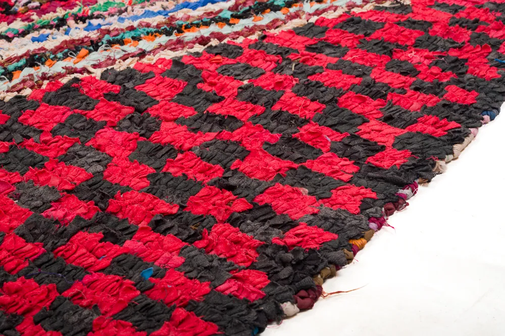 Alfombra Marroquí Bereber Boucherouite 255 x 145 cm