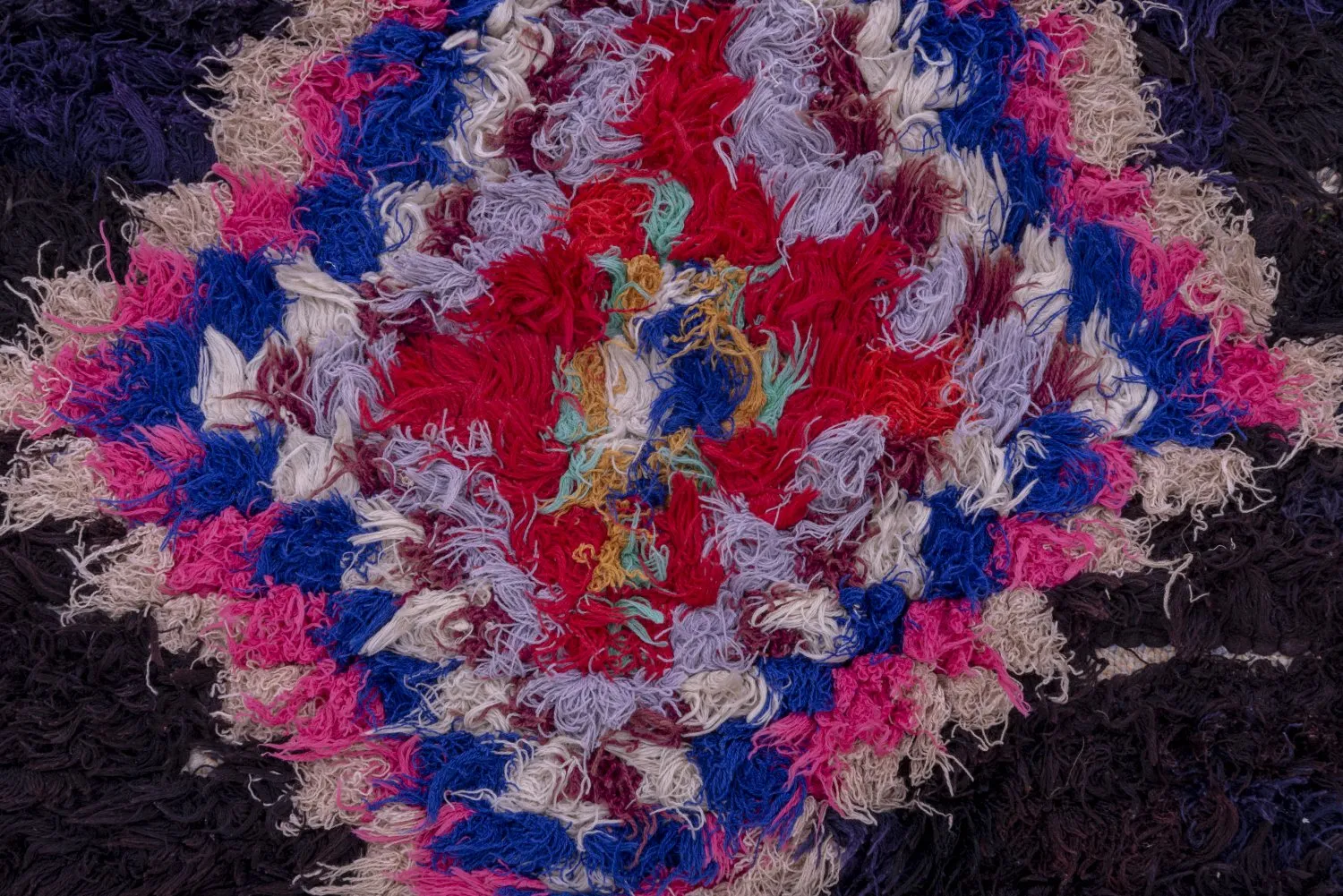 Alfombra Marroquí Bereber Boucherouite 250 x 145 cm