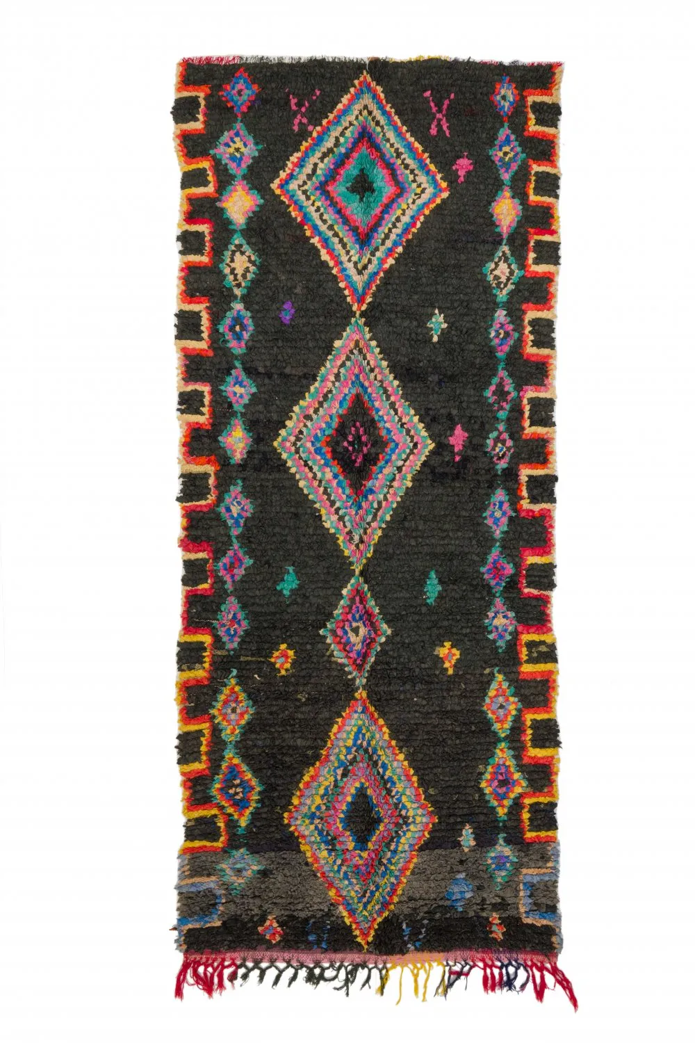 Alfombra Marroquí Bereber Boucherouite 285 x 120 cm