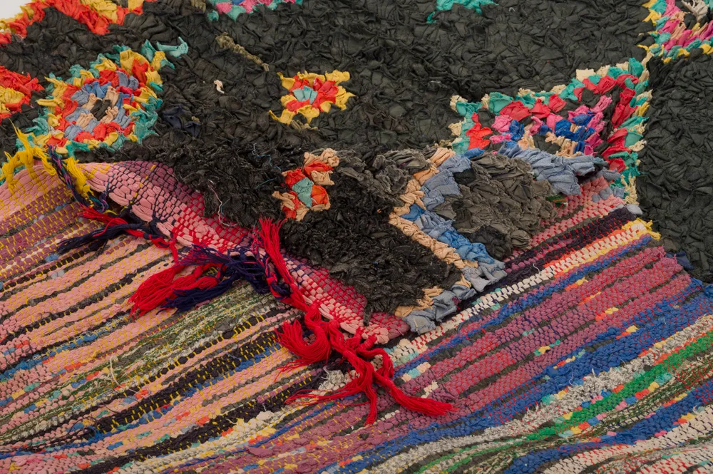 Alfombra Marroquí Bereber Boucherouite 285 x 120 cm
