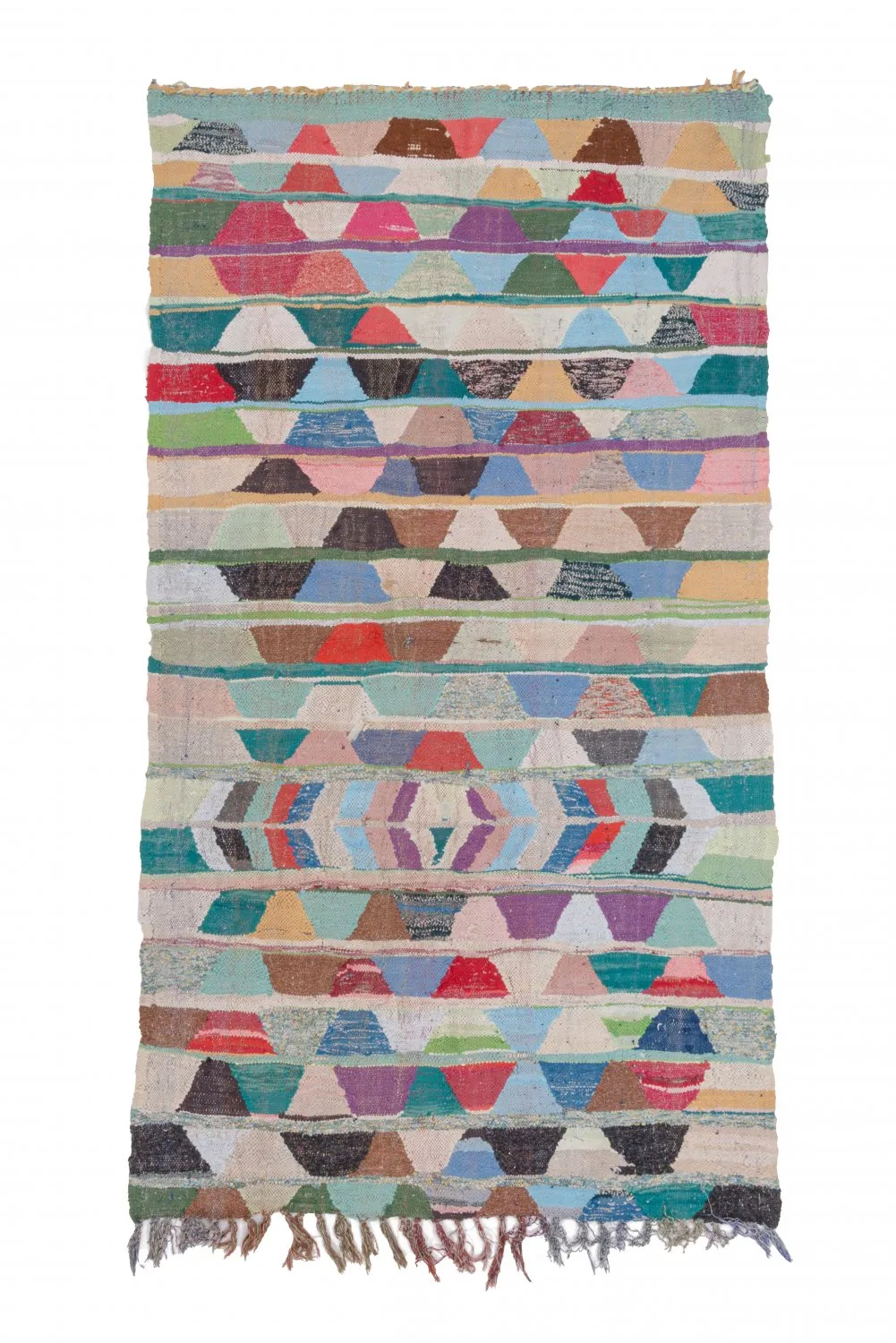 Alfombra Marroquí Bereber Boucherouite 250 x 130 cm