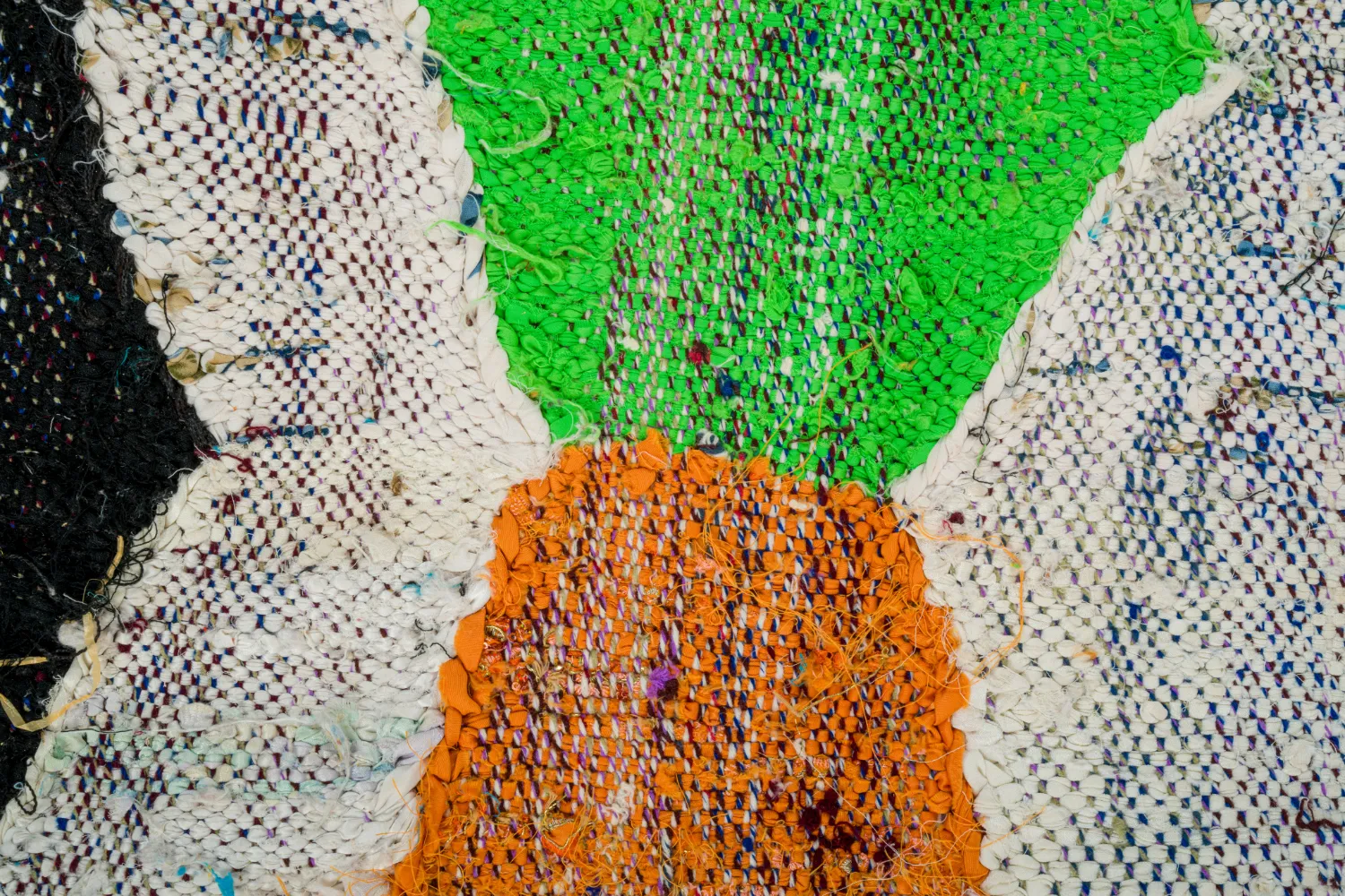 Alfombra Marroquí Bereber Boucherouite 135 x 145 cm