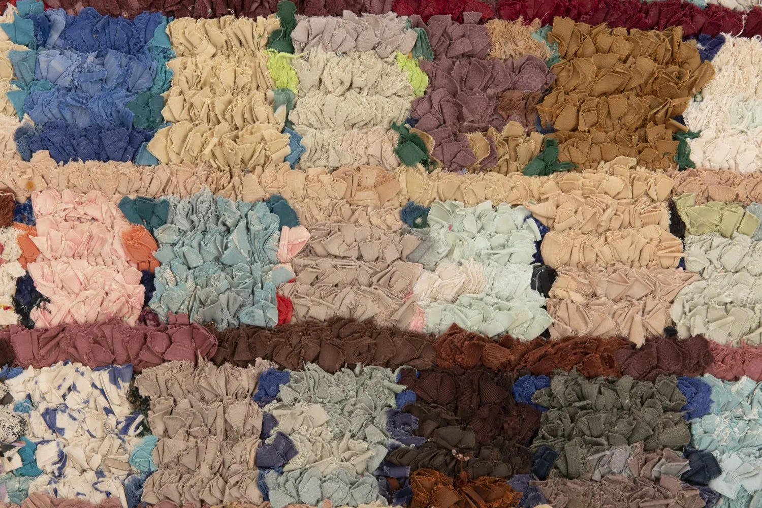 Alfombra Marroquí Bereber Boucherouite 205 x 115 cm