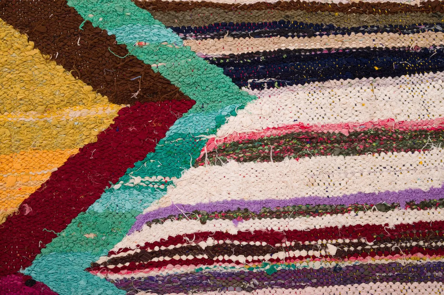 Alfombra Marroquí Bereber Boucherouite 150 x 285 cm