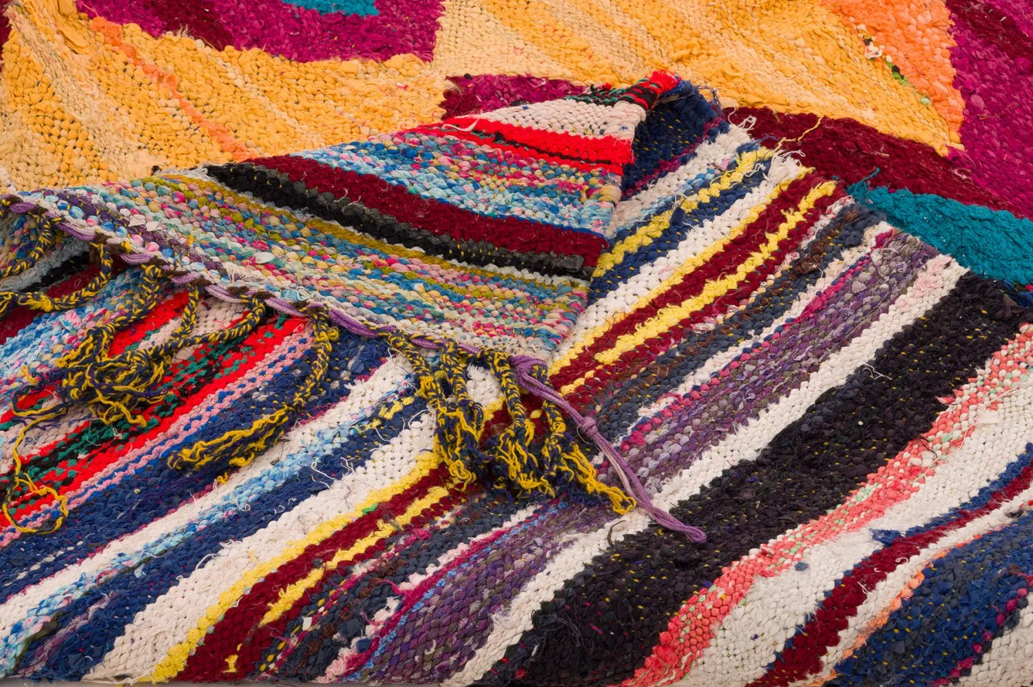 Alfombra Marroquí Bereber Boucherouite 150 x 285 cm
