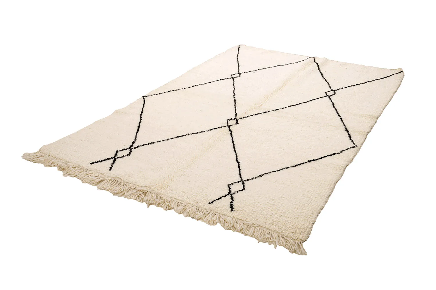 Alfombra Kilim Marroquí Bereber Beni Ourain 145 x 245 cm