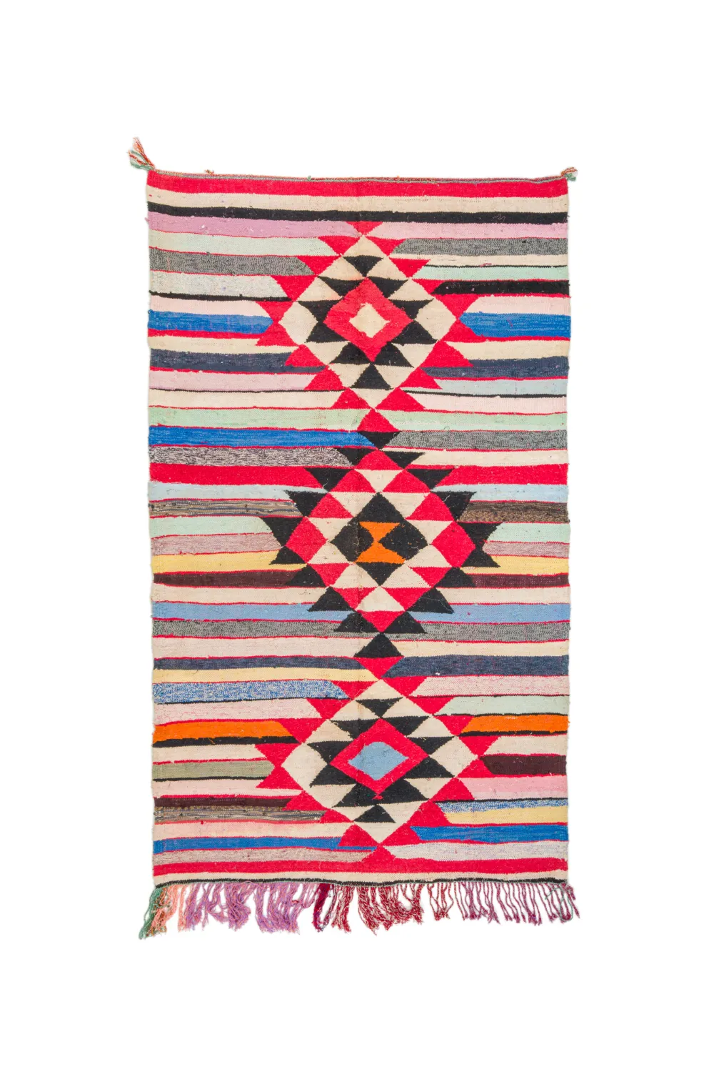 Alfombra Marroquí Bereber Boucherouite 145 x 250 cm