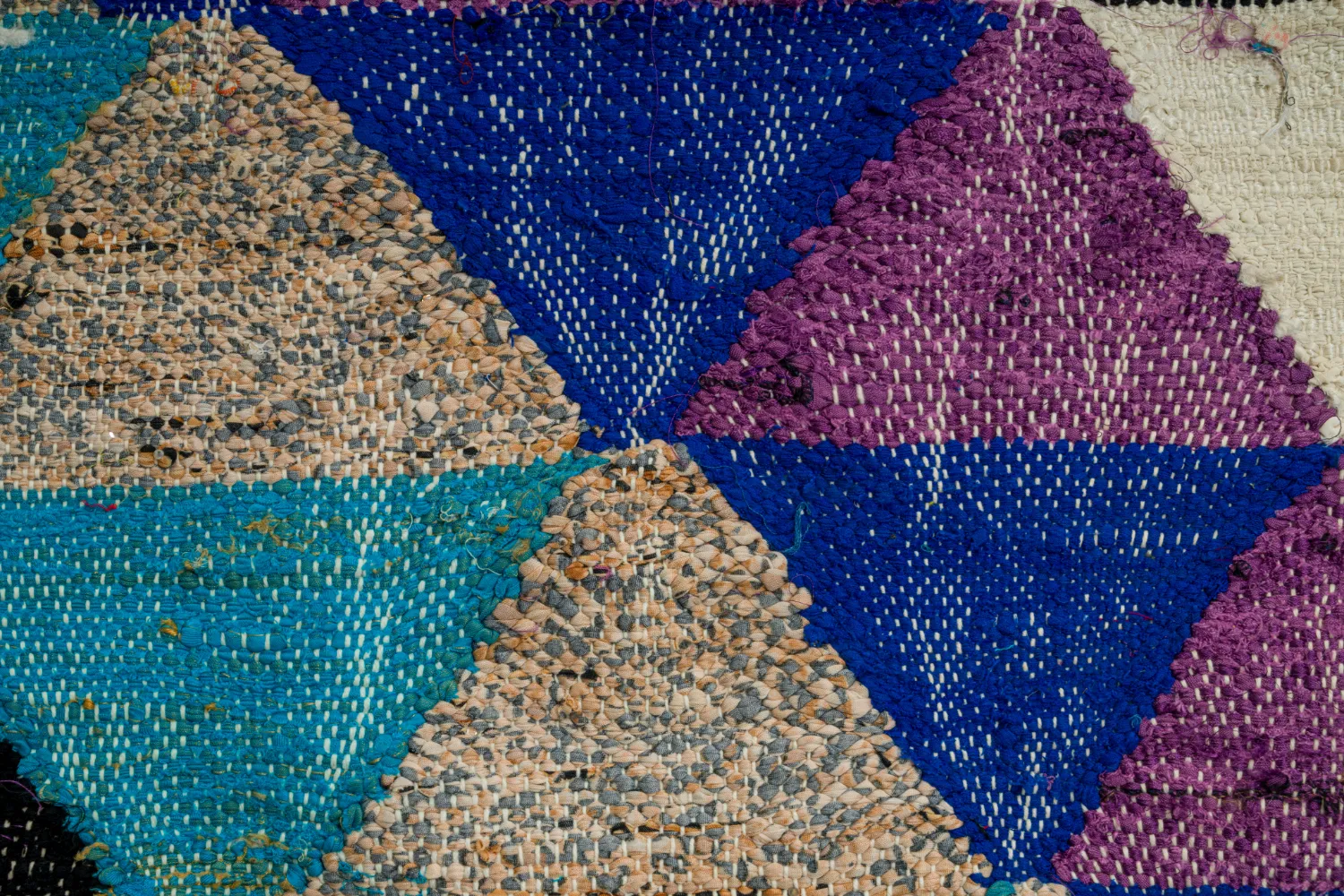 Alfombra Marroquí Bereber Boucherouite 130 x 250 cm