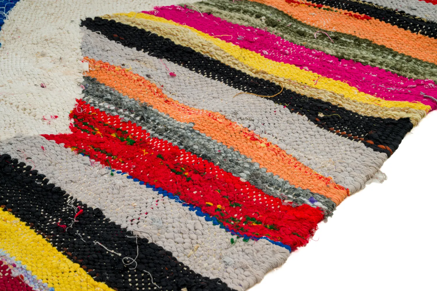 Alfombra Marroquí Bereber Boucherouite 135 x 270 cm