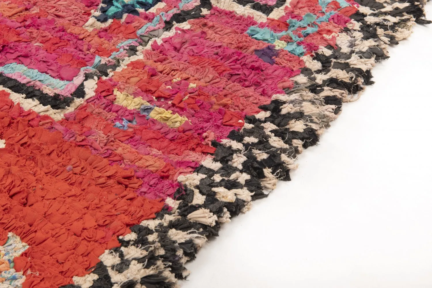 Alfombra Marroquí Bereber Boucherouite 185 x 110 cm