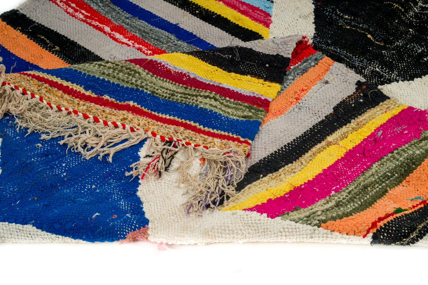 Alfombra Marroquí Bereber Boucherouite 135 x 270 cm