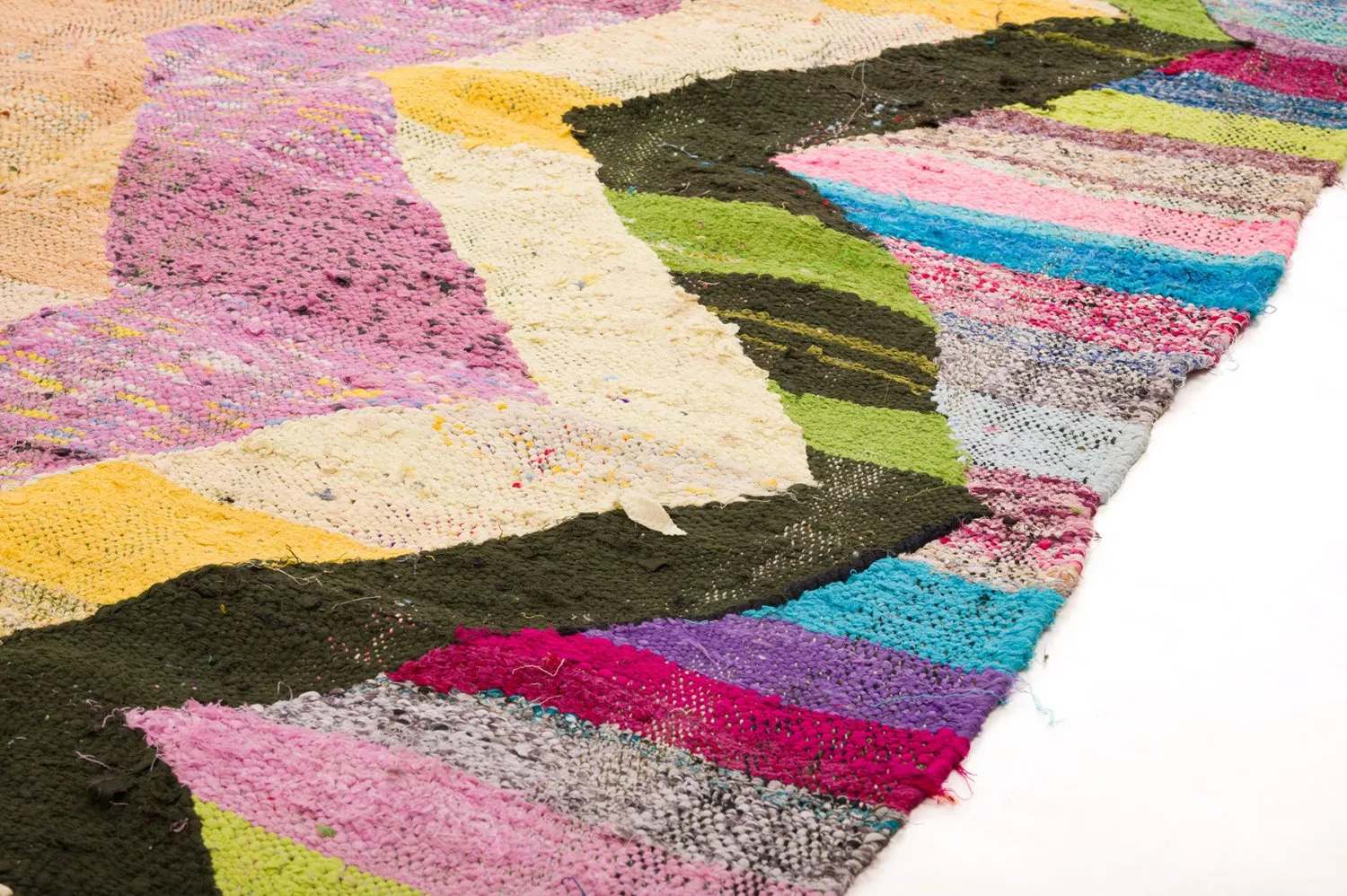 Alfombra Marroquí Bereber Boucherouite 145 x 290 cm