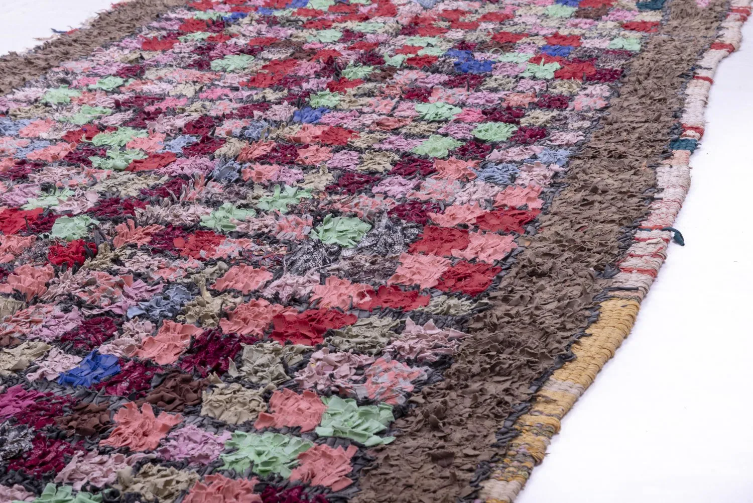 Alfombra Marroquí Bereber Boucherouite 285 x 125 cm
