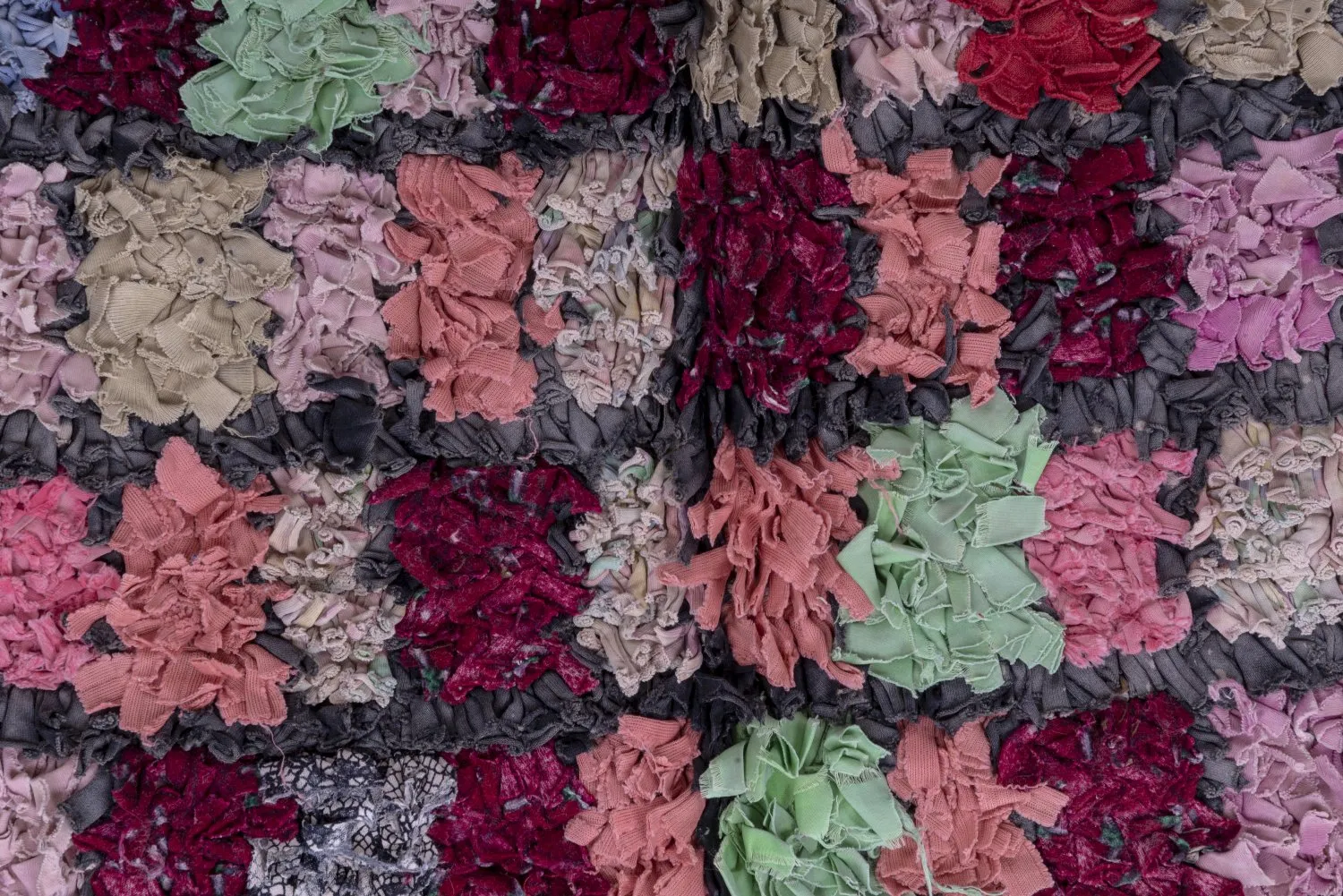 Alfombra Marroquí Bereber Boucherouite 285 x 125 cm
