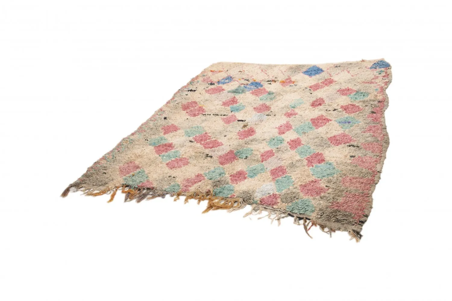 Alfombra Marroquí Bereber Boucherouite 205 x 170 cm