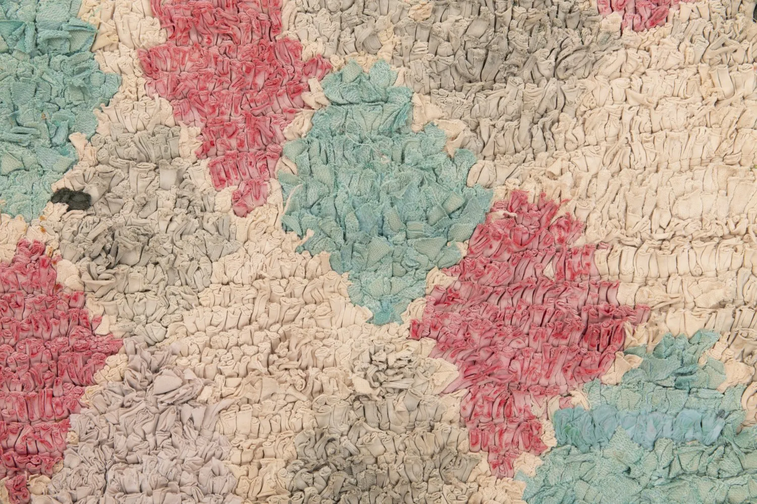 Alfombra Marroquí Bereber Boucherouite 205 x 170 cm