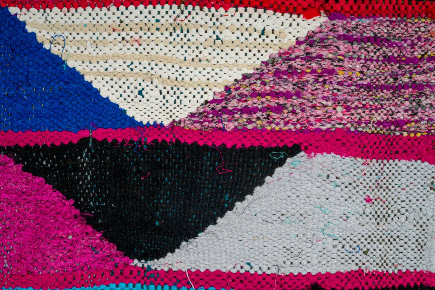 Alfombra Marroquí Bereber Boucherouite 125 x 260 cm